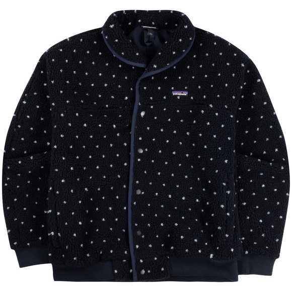 Patagonia Jackets & Blazers - Patagonia Navy and White Teddy Jacket